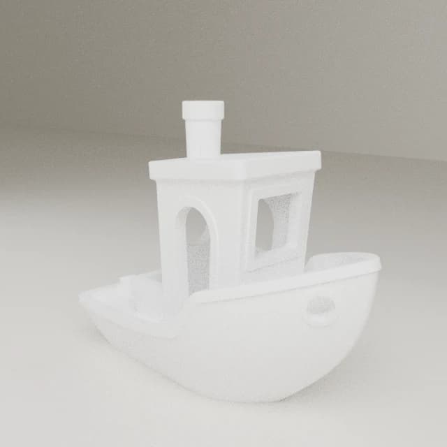 3DBenchy Calibration Boat, 3D printed in White