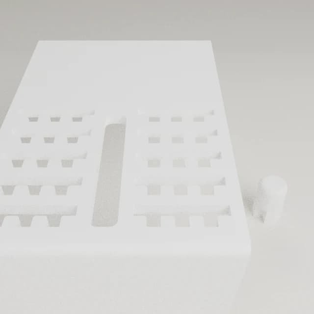 Folding Desk Phone and Tablet Stand, 3D printed in White