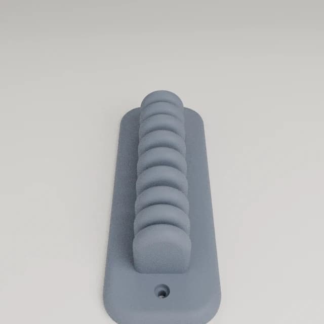 Adhesive Cord Clips and Anchors, 3D printed in Steel