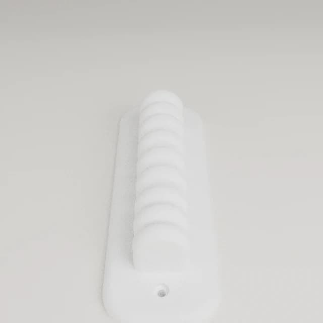 Adhesive Cord Clips and Anchors, 3D printed in White