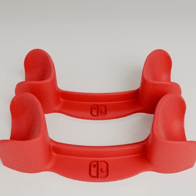 Dual Pro Controller Stand, 3D printed in Texas Red