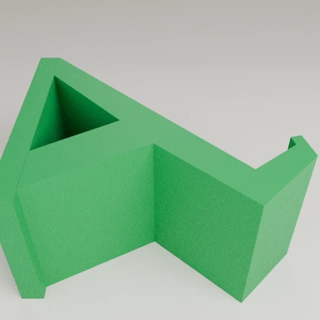 Game Controller Wall Mount, 3D printed in Green