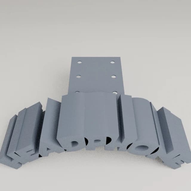Headphone Holder, 3D printed in Steel