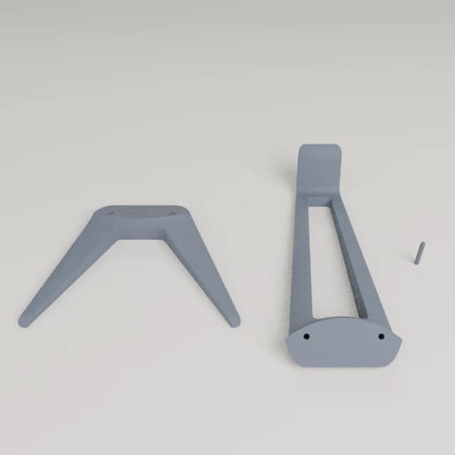 Headphone Stand, 3D printed in Steel