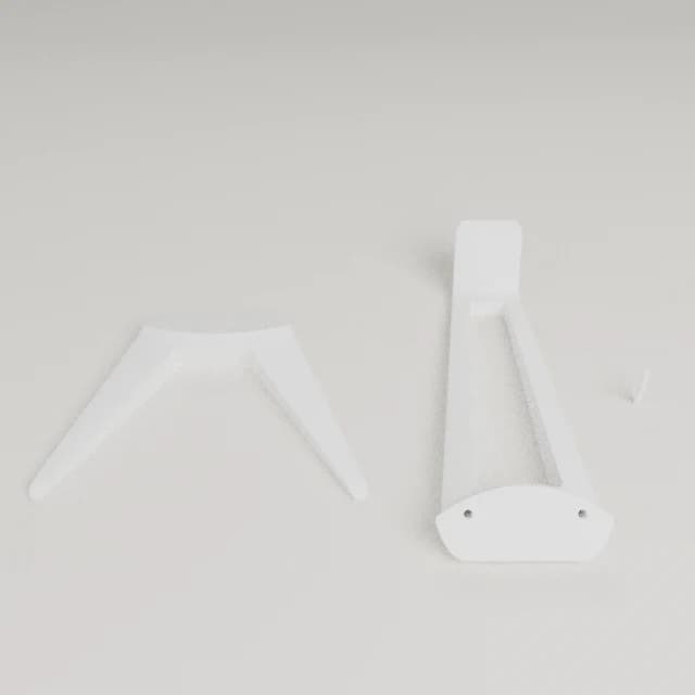 Headphone Stand, 3D printed in White