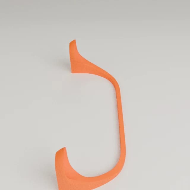 Invisible Controller Stand, 3D printed in Orange