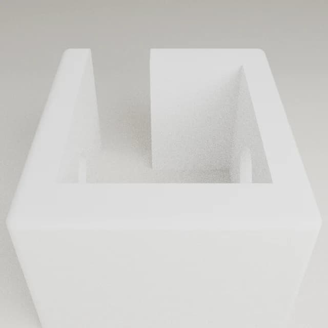 Under-Desk Cable Clips, Single Screw, 3D printed in White