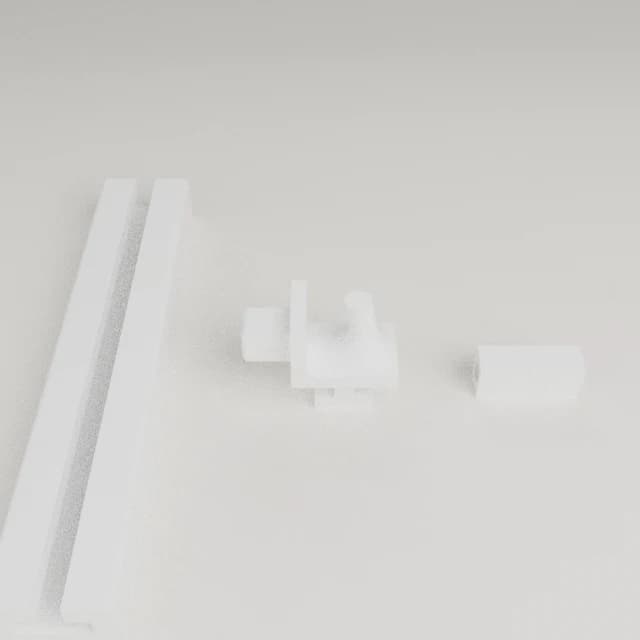 Pegboard Socket + Wrench Organizer, 3D printed in White