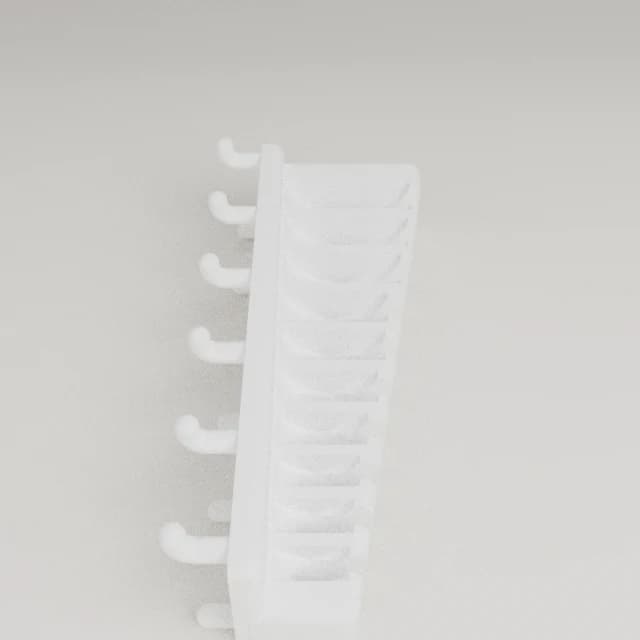 Ratcheting End Wrench Holder Pegboard, 3D printed in White