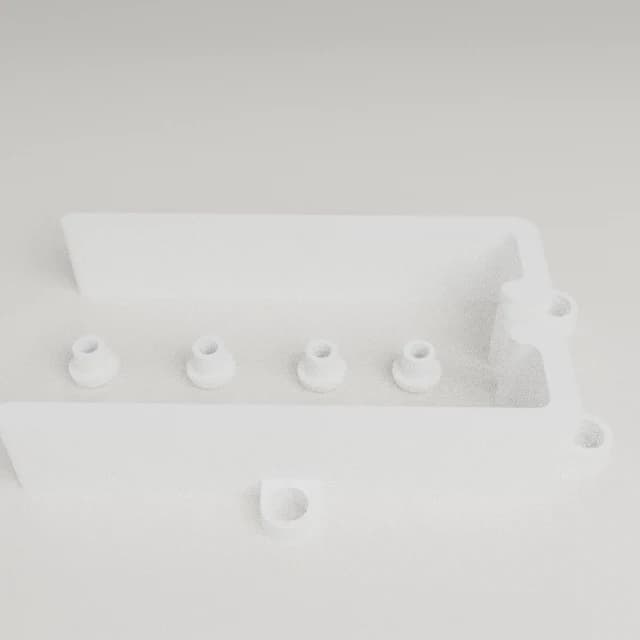Universal Adjustable Phone and Small Tablet Stand, 3D printed in White