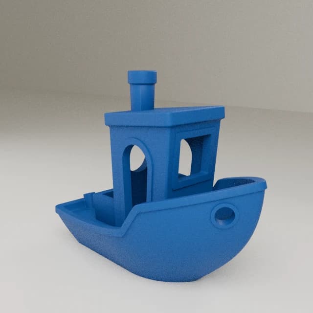 3DBenchy Calibration Boat, 3D printed in Blueprint