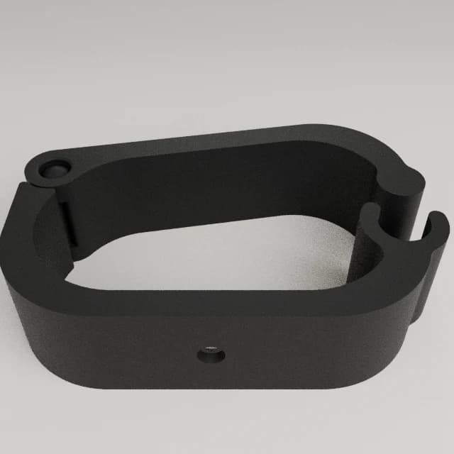 Desk Edge Cable Clamp, 3D printed in Carbon