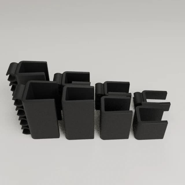 Desk Cable Clip Organizer, 3D printed in Carbon