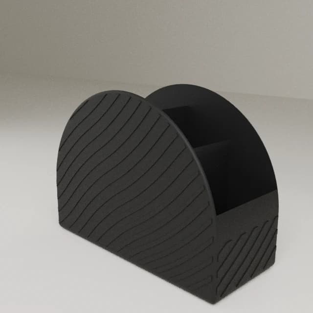 Desk Organizer Remote Control Holder, 3D printed in Carbon