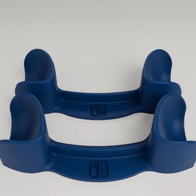Dual Pro Controller Stand, 3D printed in Navy