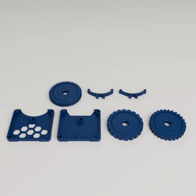 Fidget Clicking Wheel 2.0, 3D printed in Navy