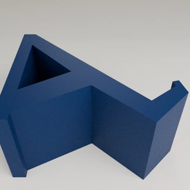 Game Controller Wall Mount, 3D printed in Navy