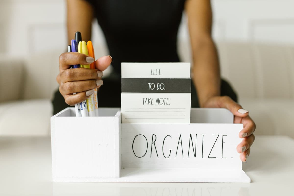 Custom 3D printed desk organizer
