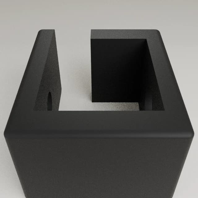 Under-Desk Cable Clips, Single Screw, 3D printed in Carbon