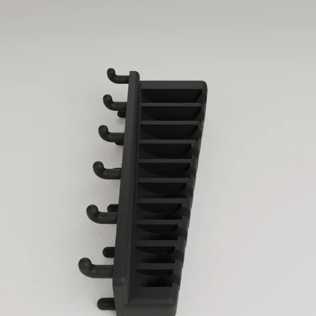 Ratcheting End Wrench Holder Pegboard, 3D printed in Carbon