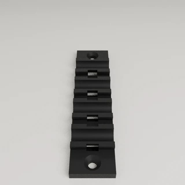Under Desk Cable Management, 3D printed in Carbon