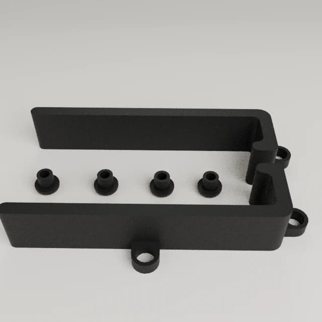 Universal Adjustable Phone and Small Tablet Stand, 3D printed in Carbon