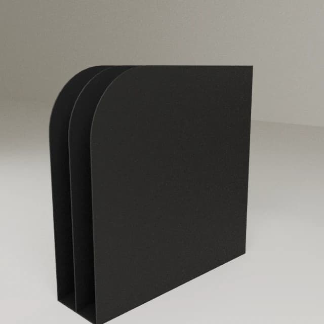 Upright File Folder Organizer, 3D printed in Carbon